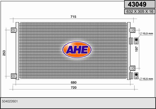 AHE 43049 Condensatore,...