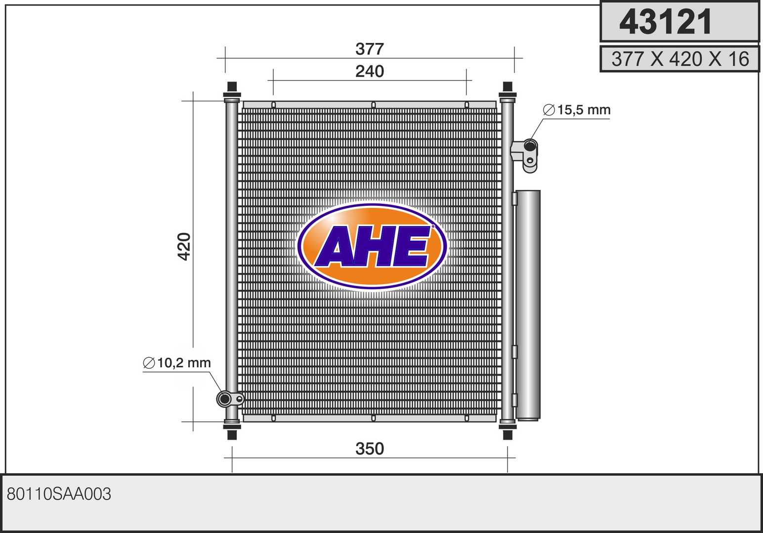 AHE 43121 Condensatore,...