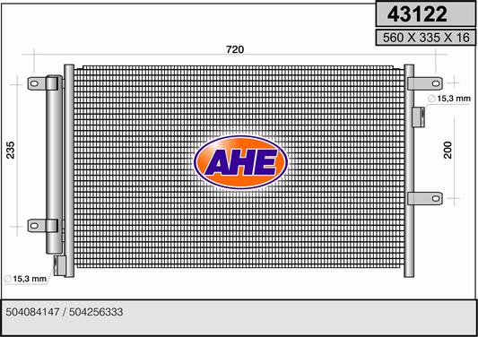 AHE 43122 Condensatore,...