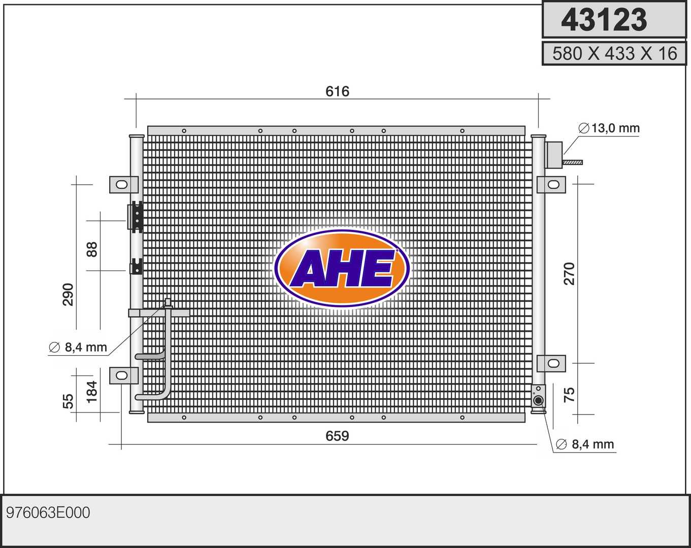 AHE 43123 Condensatore,...