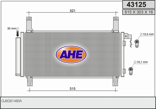 AHE 43125 Condensatore,...