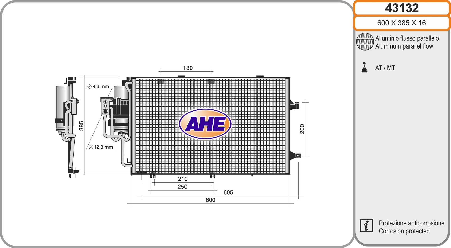 AHE 43132 Condensatore,...