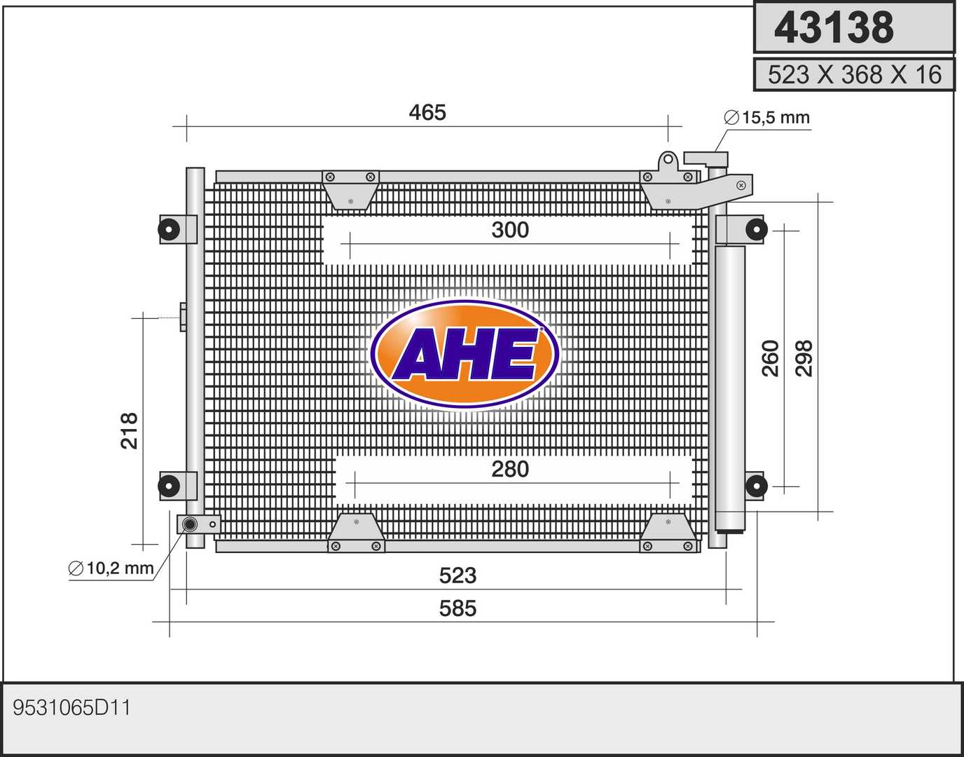 AHE 43138 Condensatore,...