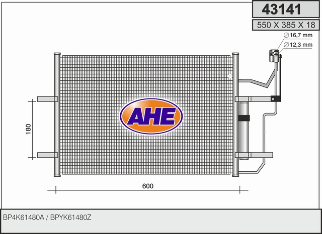 AHE 43141 Condensatore,...