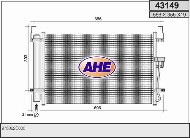 AHE 43149 Condensatore,...