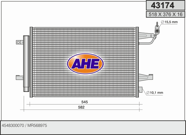 AHE 43174 Condensatore,...