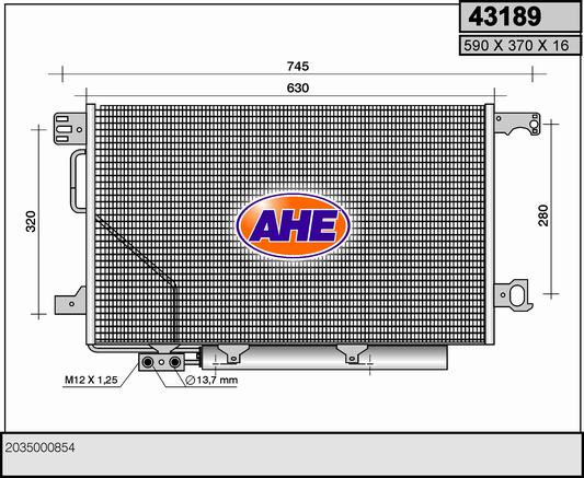 AHE 43189 Condensatore,...