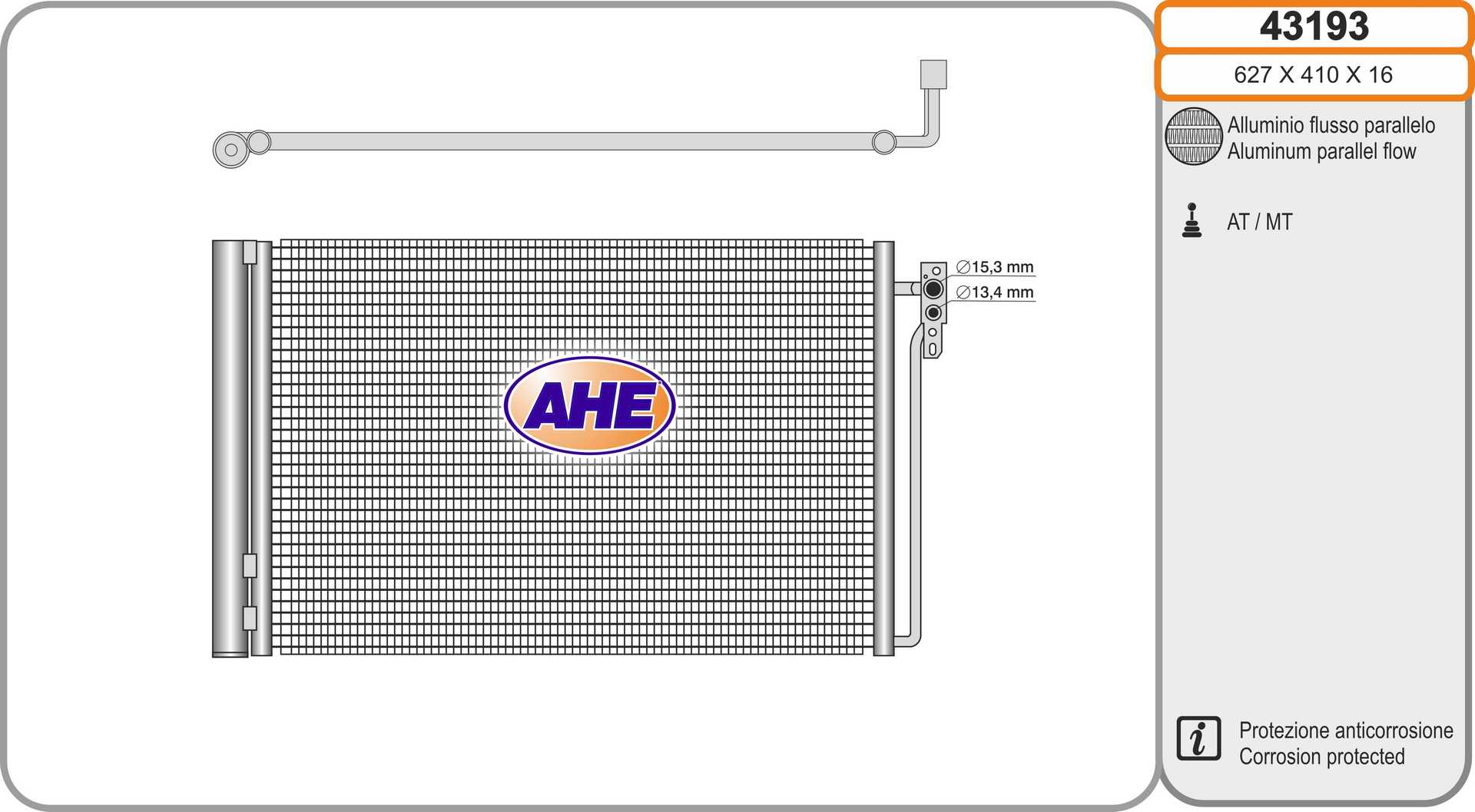 AHE 43193 Condensatore,...