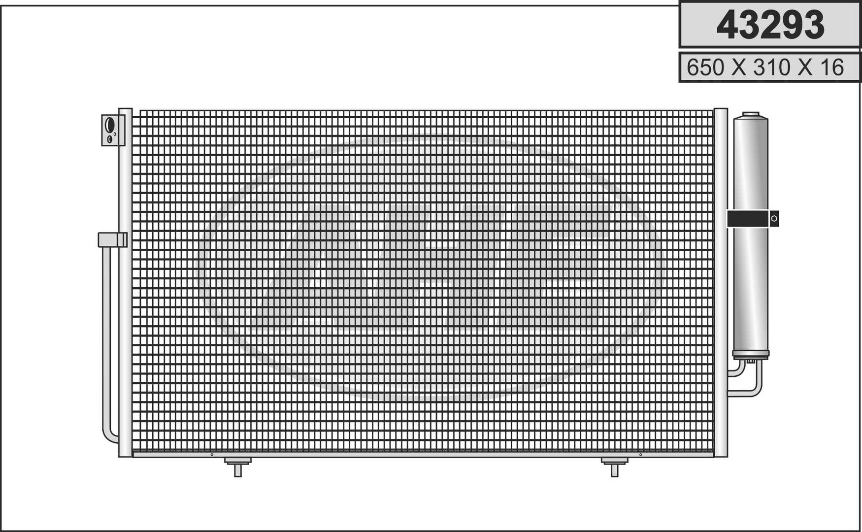 AHE 43293 Condensatore,...