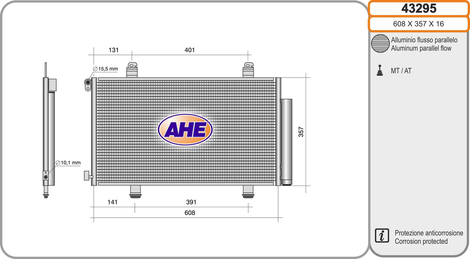 AHE 43295 Condensatore,...