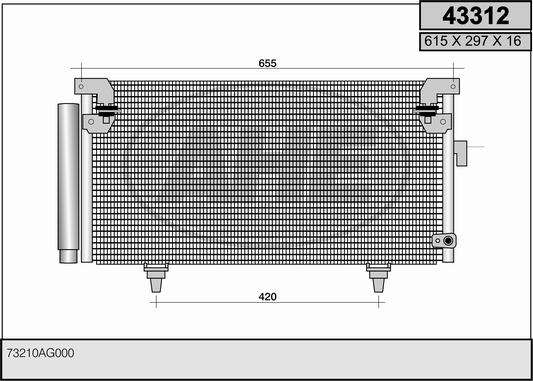 AHE 43312 Condensatore,...