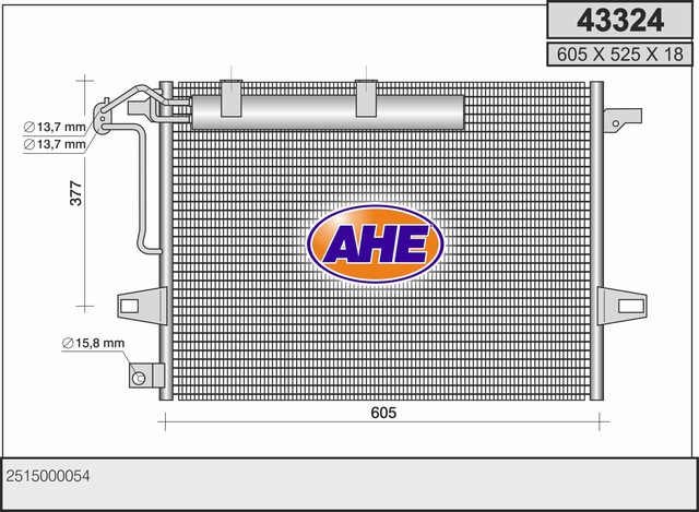 AHE 43324 Condensatore,...