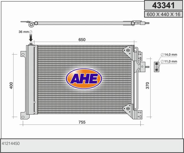 AHE 43341 Condensatore,...