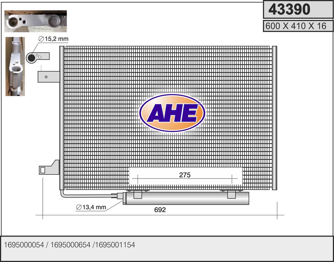 AHE 43390 Condensatore,...