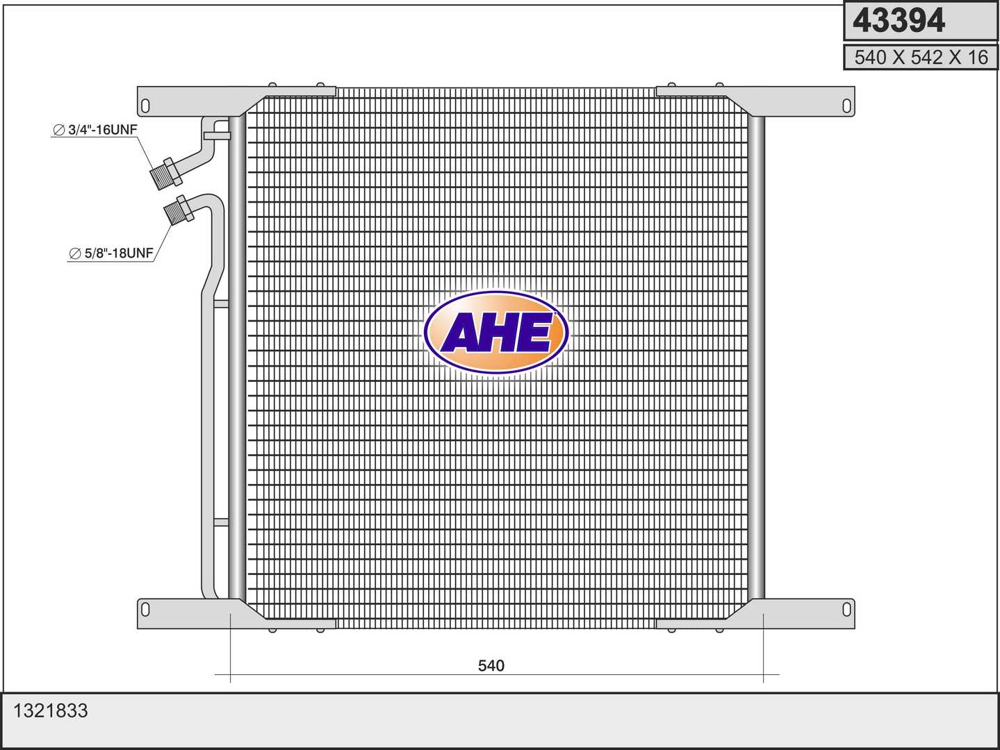 AHE 43394 Condensatore,...