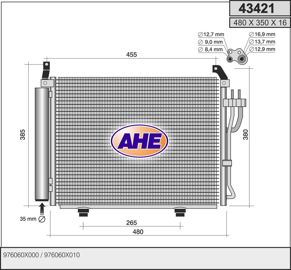 AHE 43421 Condensatore,...
