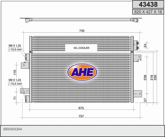 AHE 43438 Condensatore,...