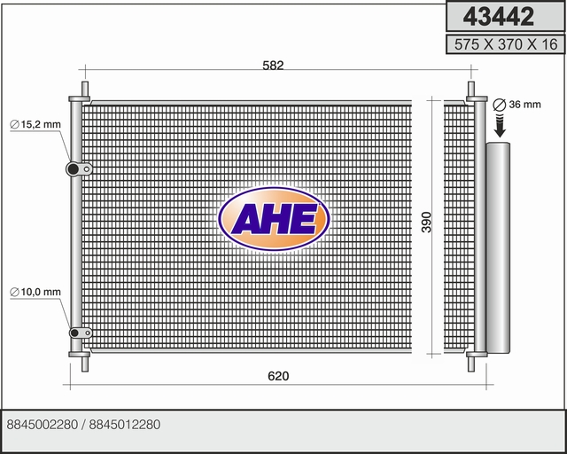 AHE 43442 Condensatore,...