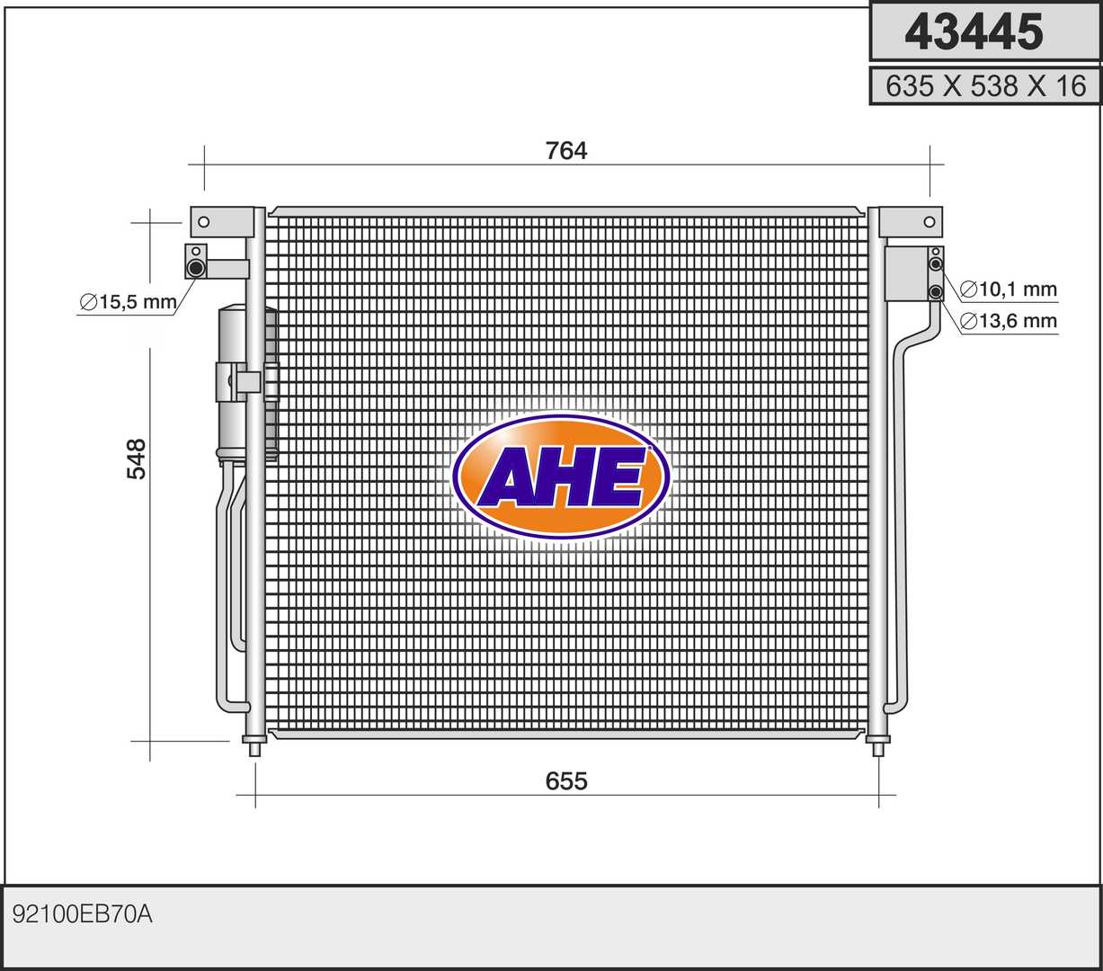 AHE 43445 Condensatore,...