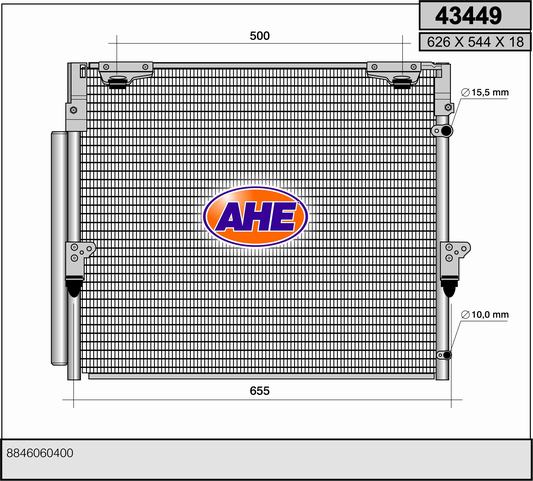AHE 43449 Condensatore,...