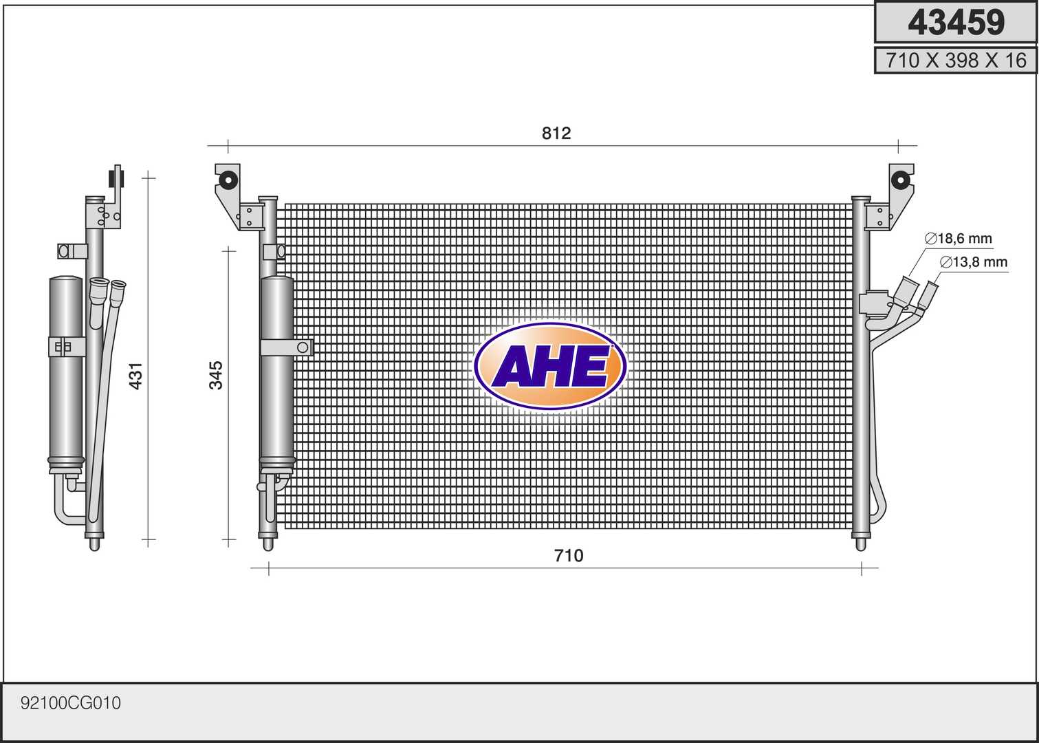 AHE 43459 Condensatore,...