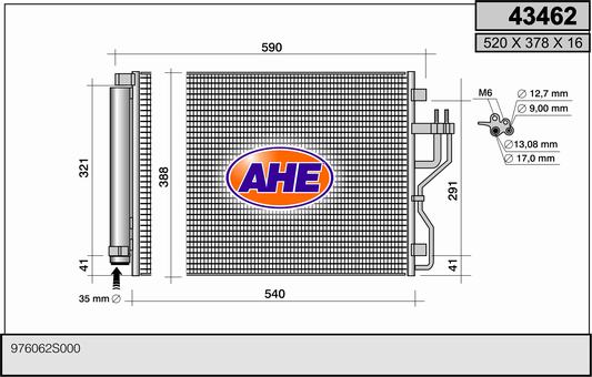 AHE 43462 Condensatore,...