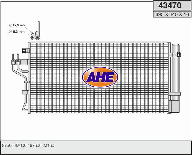AHE 43470 Condensatore,...