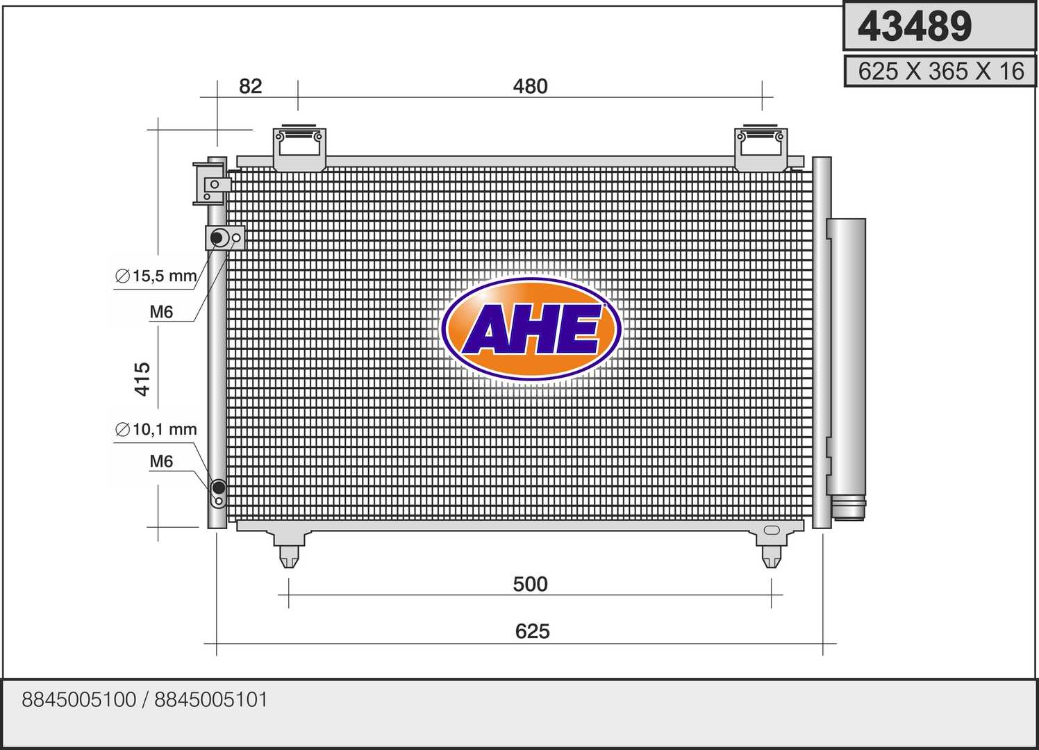 AHE 43489 Condensatore,...
