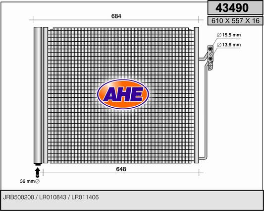 AHE 43490 Condensatore,...