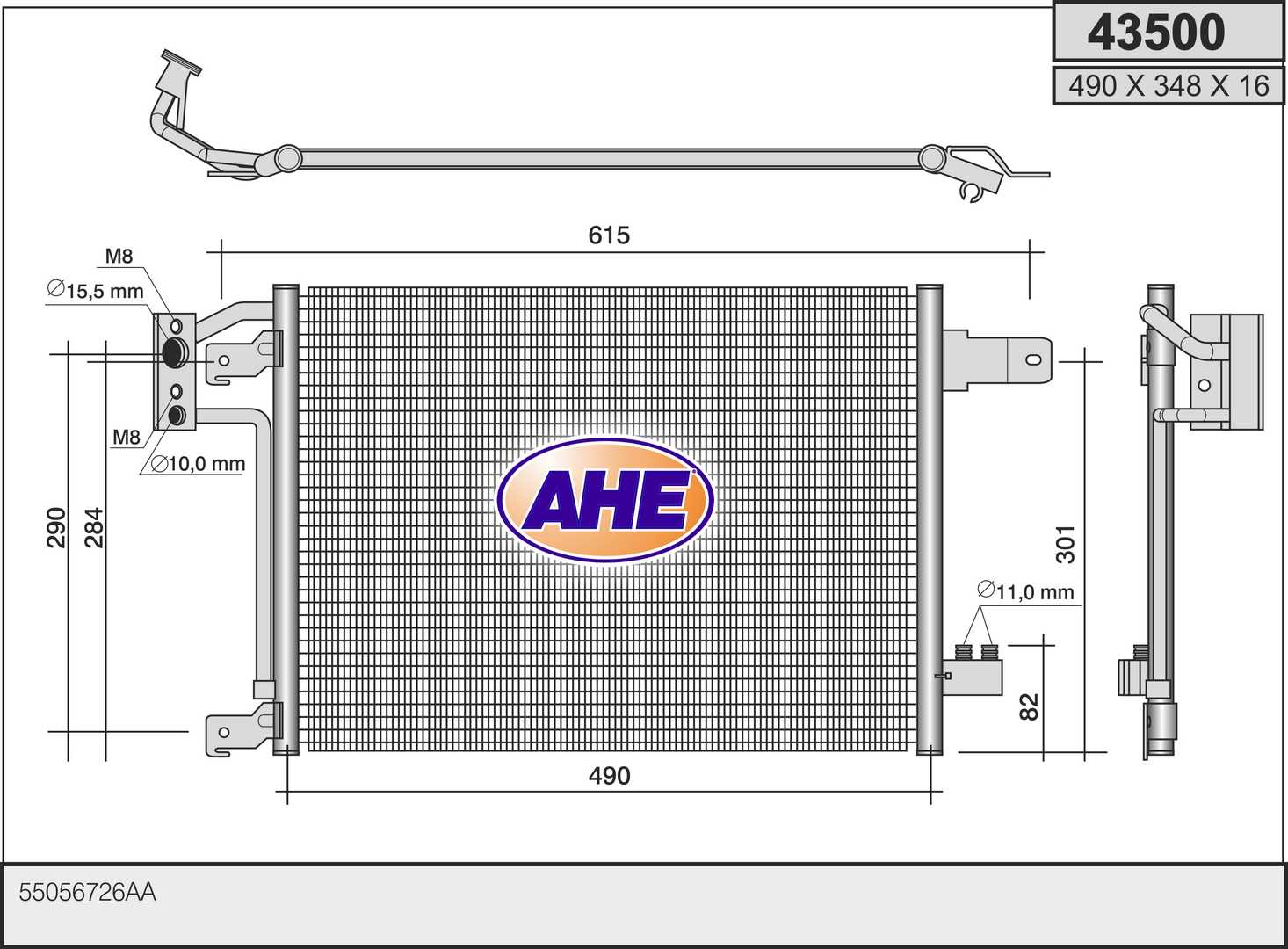AHE 43500 Condensatore,...