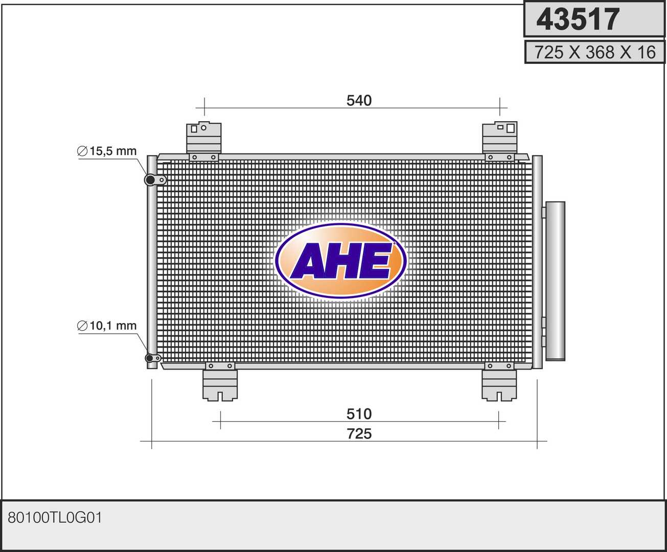 AHE 43517 Condensatore,...