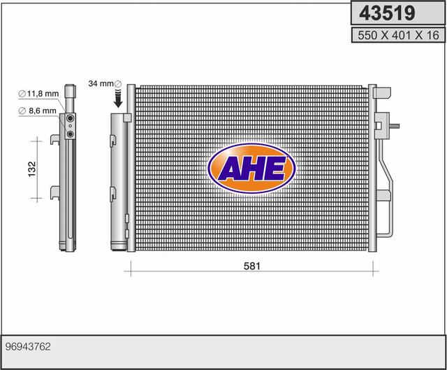AHE 43519 Condensatore,...