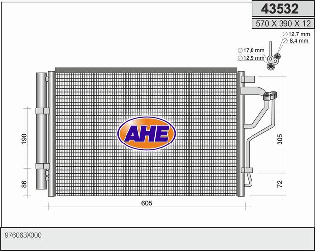 AHE 43532 Condensatore,...