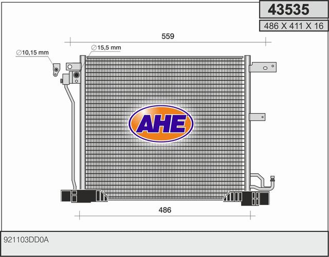AHE 43535 Condensatore,...
