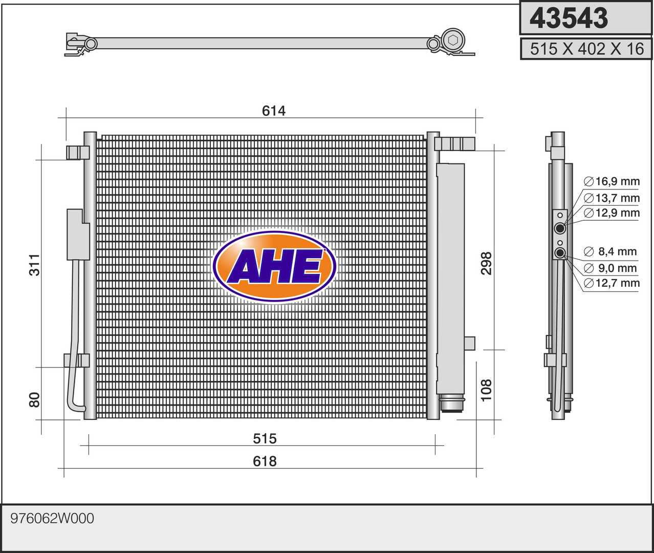 AHE 43543 Condensatore,...