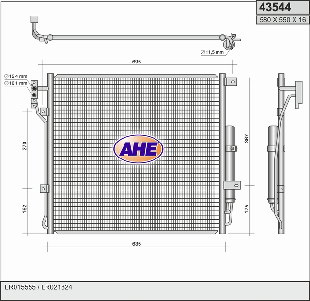 AHE 43544 Condensatore,...