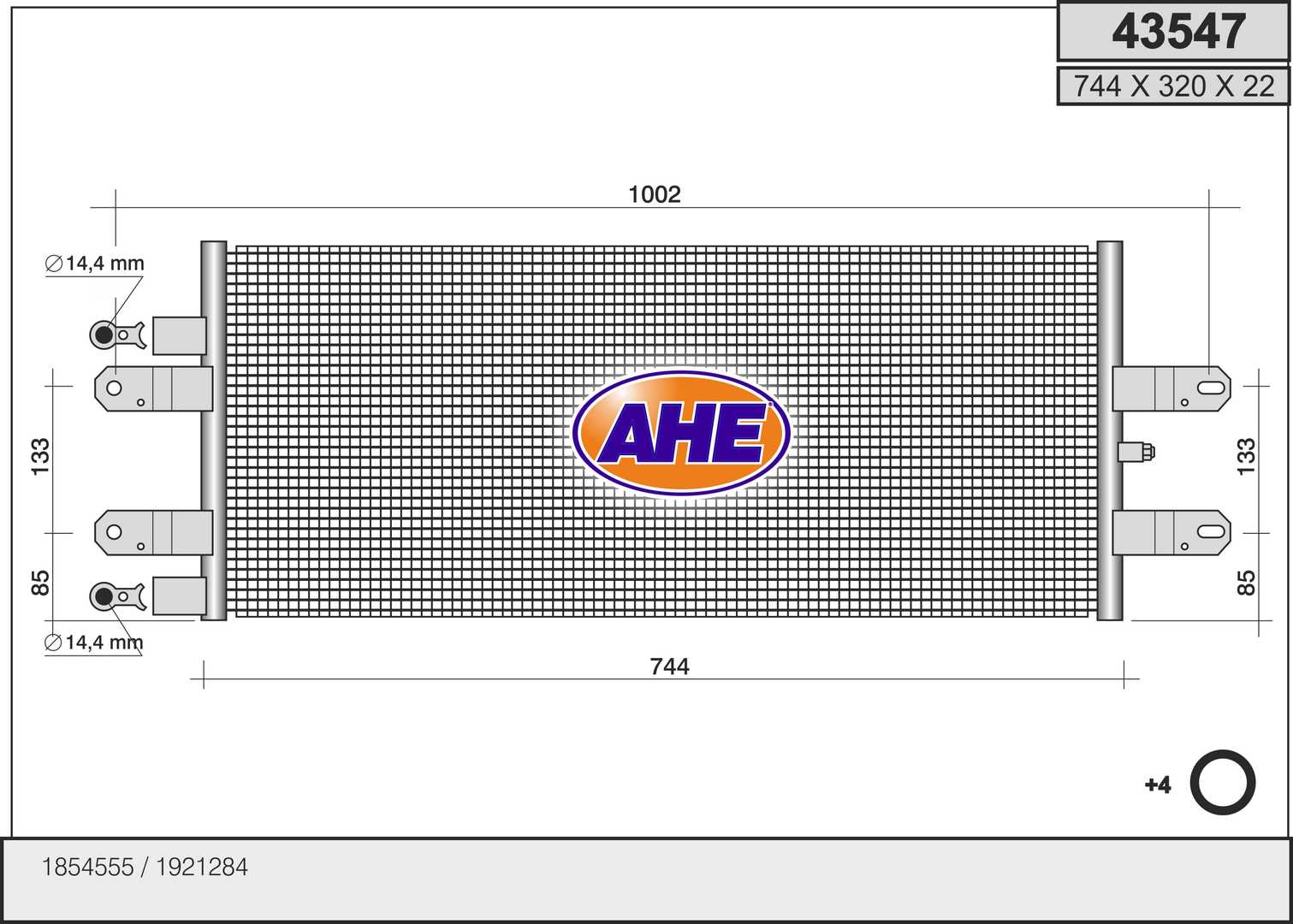 AHE 43547 Condensatore,...
