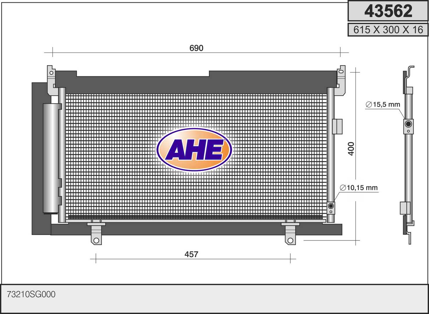 AHE 43562 Condensatore,...