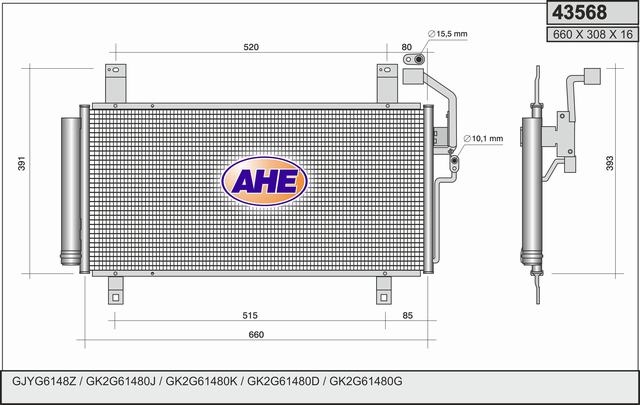 AHE 43568 Condensatore,...
