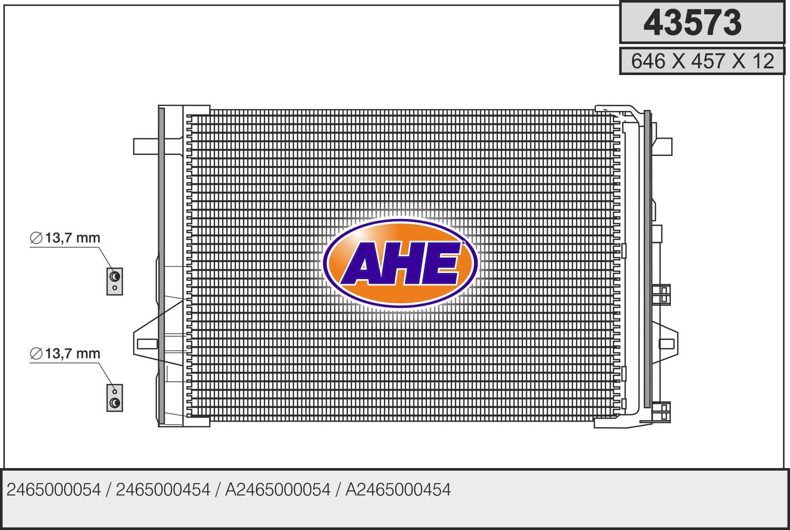 AHE 43573 Condensatore,...