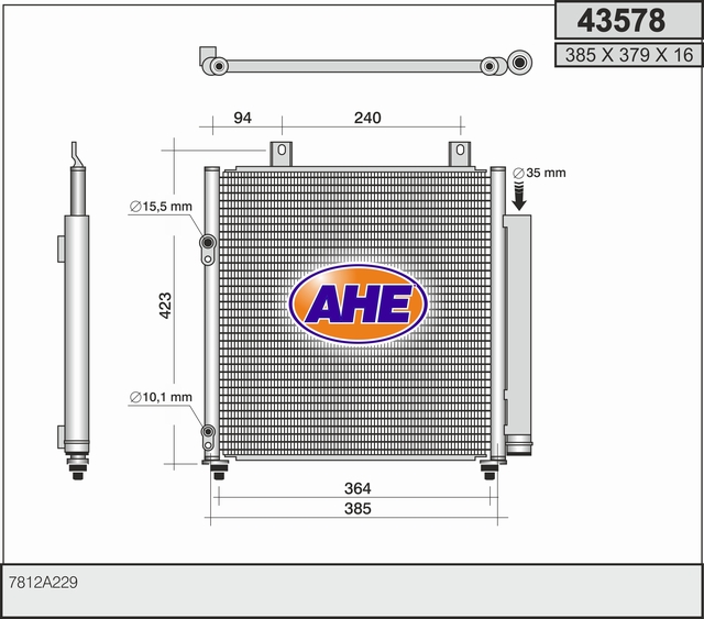 AHE 43578 Condensatore,...