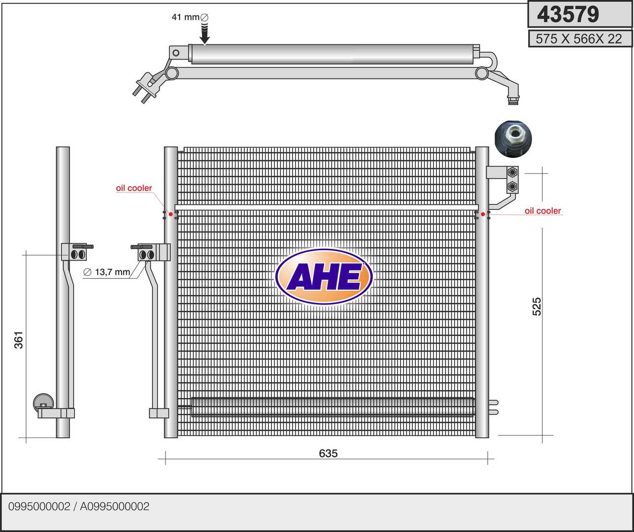 AHE 43579 Condensatore,...