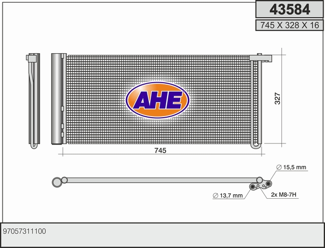 AHE 43584 Condensatore,...