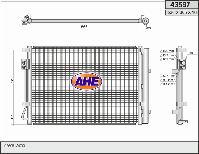AHE 43597 Condensatore,...