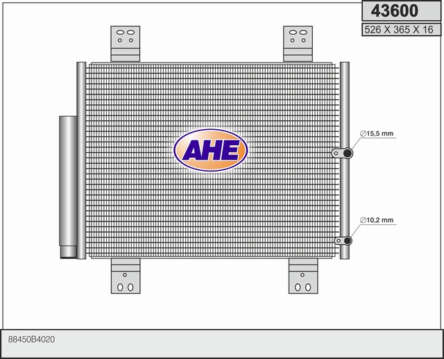 AHE 43600 Condensatore,...