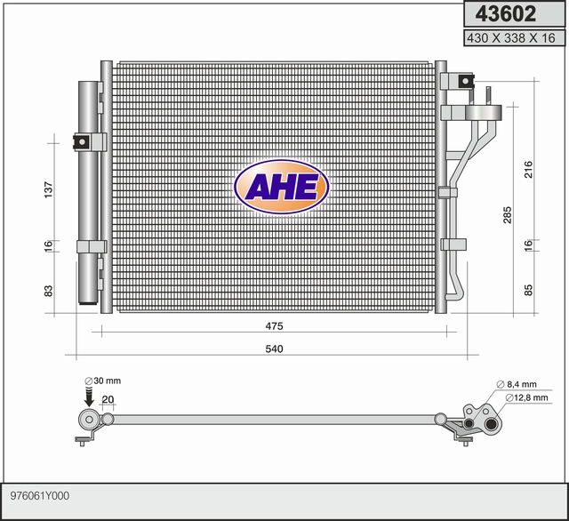 AHE 43602 Condensatore,...