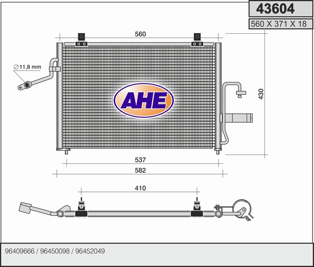 AHE 43604 Condensatore,...