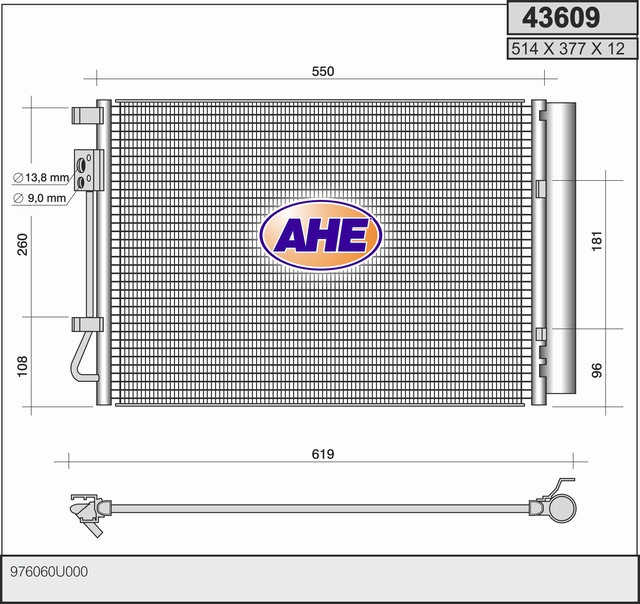 AHE 43609 Condensatore,...