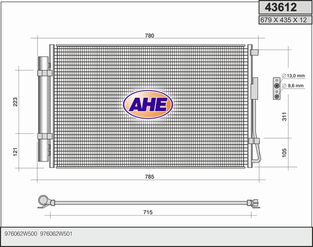 AHE 43612 Condensatore,...