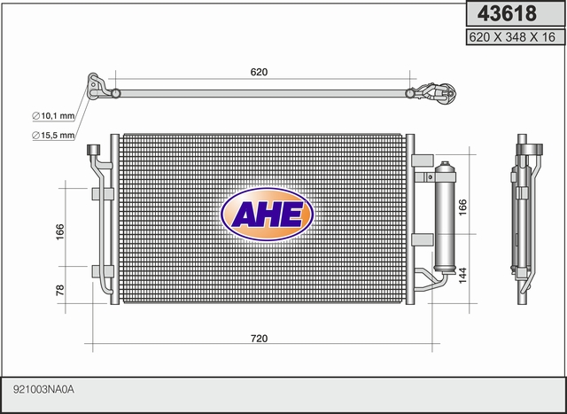 AHE 43618 Condensatore,...